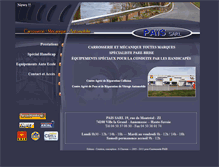 Tablet Screenshot of carrosserie-pais.com